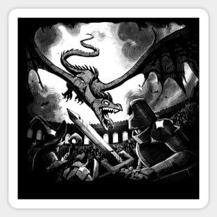 Dragon Attack Dungeon & Dragons Sticker